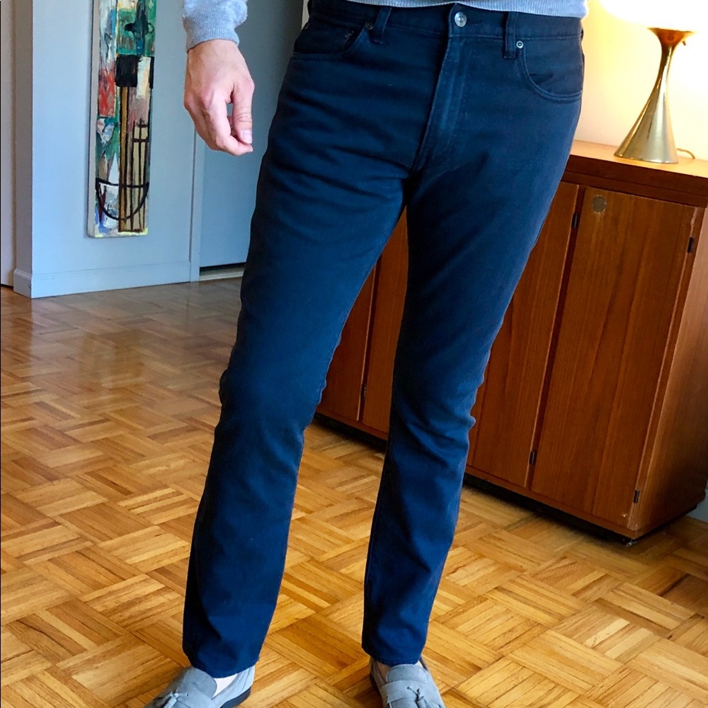 J. Crew Men’s Slim Fit Jeans Navy Blue